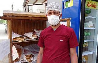Fırınının önüne dolap koydu, üzerine “İmkanı...