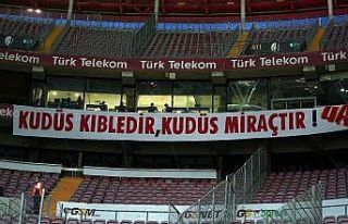 Galatasaray taraftarından Filistin’e destek