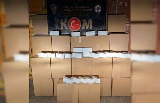 Gaziantep’te 470 bin kaçak makaron ele geçirildi