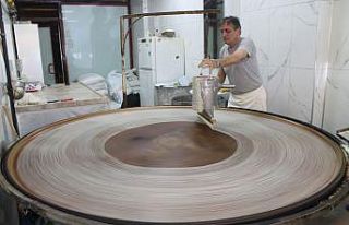 Geleneksel üretim tel kadayıfta bayram öncesi hareketliliği