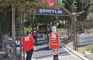 Genç Kızılay’dan şehitlik ziyareti