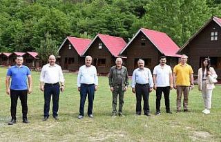 Genel Sekreter Uzun, komşu ilçede incelemelerde...