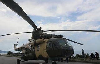 Giresun’a zorunlu iniş yapan askeri helikopter...