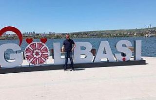 Gölbaşı’na yerleştirilen fotoğraf alanı büyük...