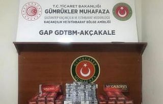 Gümrükte bin 250 paket kaçak sigara ele geçirildi