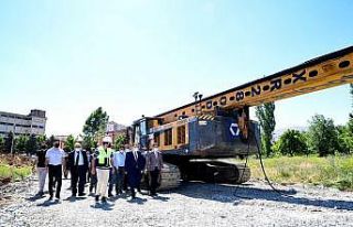 Hanımınçiftliği-Taştepe viyadüğü çalışmaları...