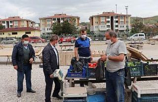 Havza’da zabıtadan pazar yerinde sıkı denetim