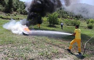 Her gün tatbikat yapıyorlar, ormanı onlar koruyor