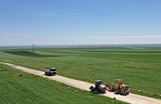 Hilvan’da yol yapım çalışmaları