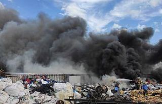 Hurdalıkta korkutan yangın