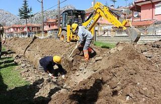 İbradı’da 30 yıllık içme suyu altyapısı yenilendi