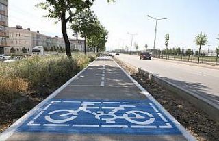 İnegöl’de bisiklet yolunda ikinci etap çalışmaları...