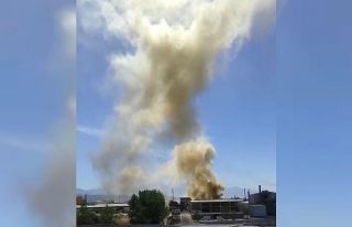 İplik fabrikasında yangın çıktı