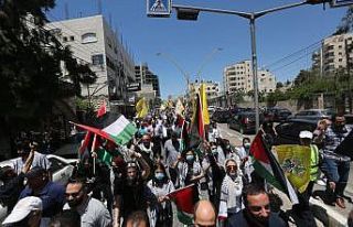 İsrail güçleri El Halil’de Filistinlilerin gösterisine...