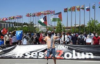 İsrail zulmune sessiz kalan ülkelere Gaziantep’te...