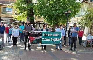 İsrail’in Filistin’e yönelik saldırısı Çaycuma’da...