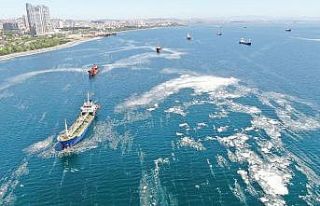 İstanbul sahillerini istila eden deniz salyalarında...