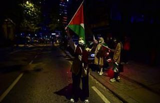 İstanbul’da İsrail Konsolosluğu önünde Mescid-i...