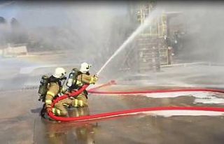 İtfaiyeden gerçeğini aratmayan tatbikat, yaralı...