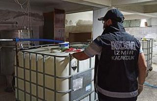 İzmir’de 3 bin 500 litre sahte etil alkol ele geçirildi