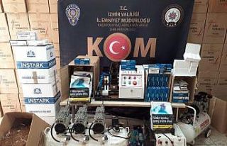 İzmir’de kaçak sigara ve alkol üreticilerine...