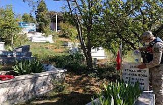 Jandarmadan şehitlere vefa