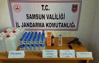 Kaçak etil alkol ele geçirildi: 1 gözaltı