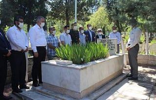 Kahta’da bayram öncesi şehit mezarlarına ziyaret