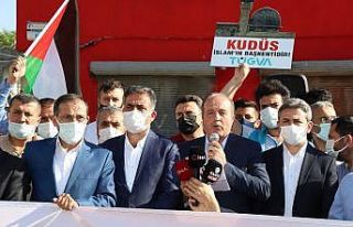 Kahta’daki STK’lardan İsrail’e ortak tepki