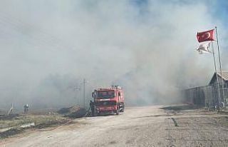 Kalorifer yakıtı üretilen tesiste yangın çıktı