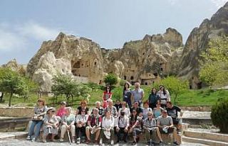 Kapadokya’ya balon turu için gelen turistler hayal...