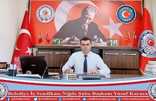 Karaca’dan "1 Mayıs" mesajı