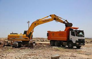 Karaköprü’de yeni yollar için çalışmalar sürüyor