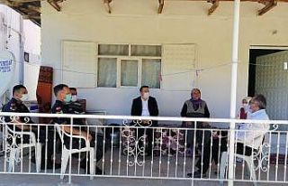 -Kaymakam Çimşit’ten şehit ailesine taziye ziyareti