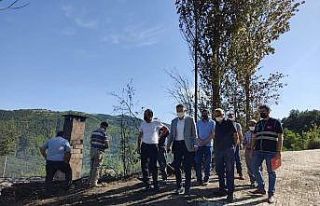 Kaymakam Eligül’den evi yanan aileye ziyaret