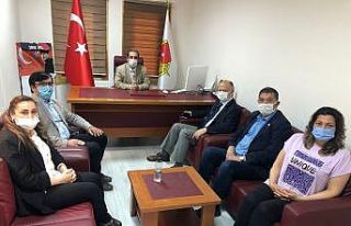 Kaymakam gazetecilerle bir araya geldi