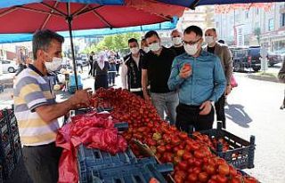 Kaymakam Koç pazar yerlerini denetledi