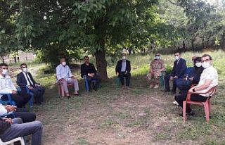 Kaymakam Türkmen, şehit yakınlarının bayramını...