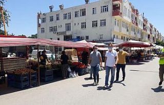 Kaymakam Yılmaz, pazar yerlerini denetledi