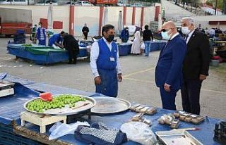 Keçiören semt pazarlarında pandemi denetimi yapıldı