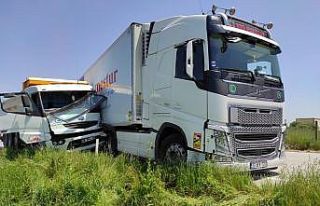 Kırklareli’nde tır ile kamyonun çarpışması...