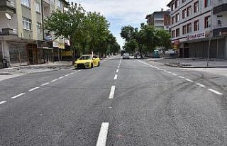 Kocasinan Belediyesi, tam kapanmada trafiğin azaldığı...
