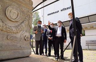 Konuralp müzesinde inceleme yapıldı