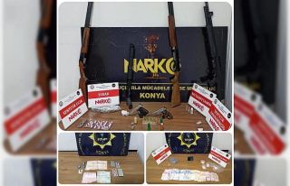 Konya’da 5 bin 800 uyuşturucu hap ele geçirildi