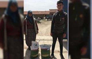 Köylere çerezlik kabak çekirdeği tohumu dağıtıldı