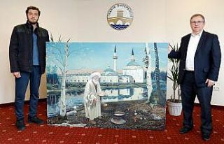 Külliyeye Aşçı Yahya Baba tablosu