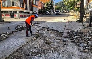 Kütahya’da kilit taşı çalışmaları