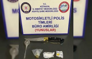Kütahya’da uyuşturucuyla yakalanan şüpheli gözaltına...