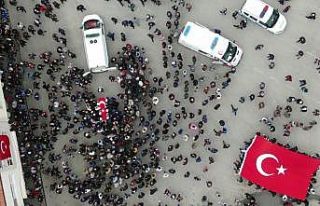 Kuzey Irak şehidine gözü yaşlı veda