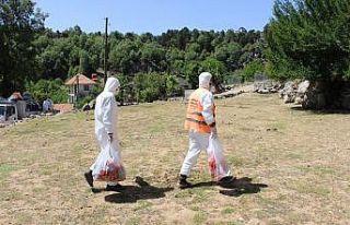 Manavgat’ta karantina bölgesine yardımlar sürüyor